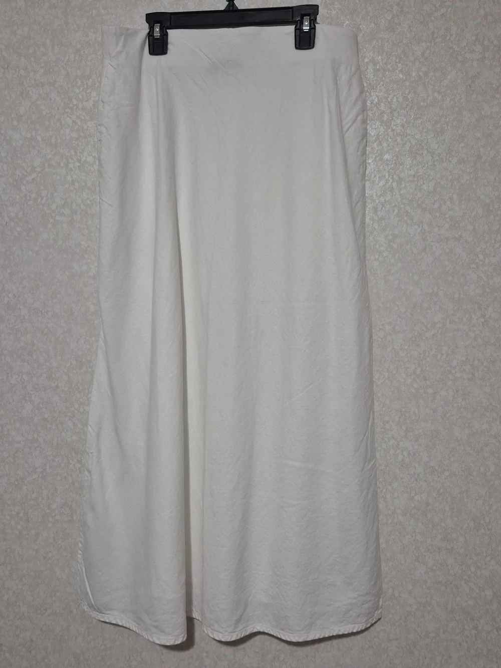 GAP White Side-Slit Midi Skirt-linen Blend..Size:M